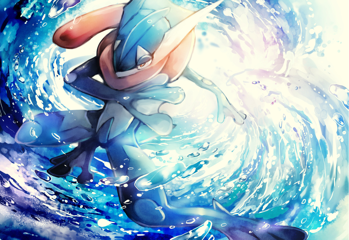 Pokémon Ash-Greninja/Shiny Greninja Chrome Theme - ThemeBeta