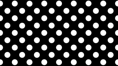 B&W polka dot theme