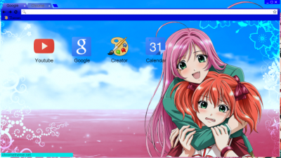 Moka And Kokoa Chrome theme (blue toolbar)