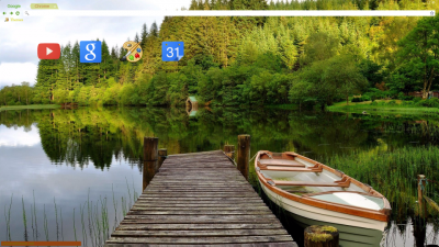 Boat along the wooden pier