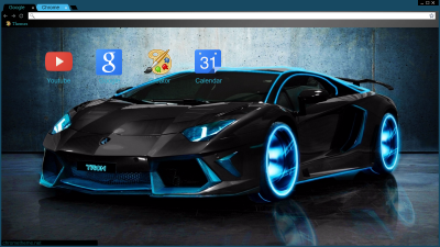 Lamborghini Aventador - Tron Custom