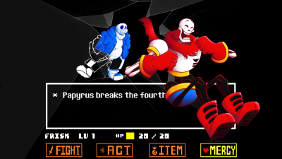 Papyrus Breaks the Fourth Wall