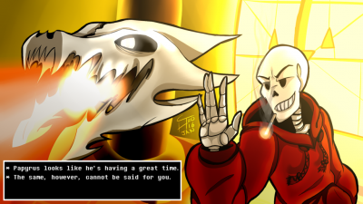 Underswap Papyrus Fight