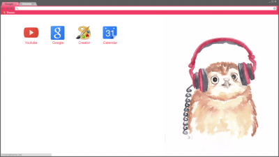 Headphone owl theme