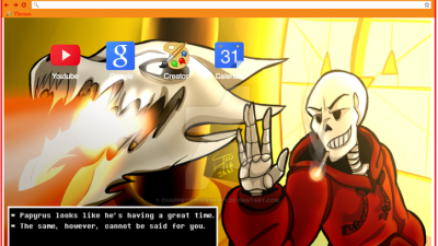 Papyrus looks like he's having a great time.