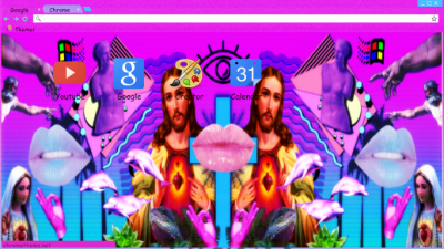 vaporwave Jesus