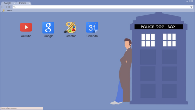 Doctor Who - 10th Doctor and TARDIS Minimalistic