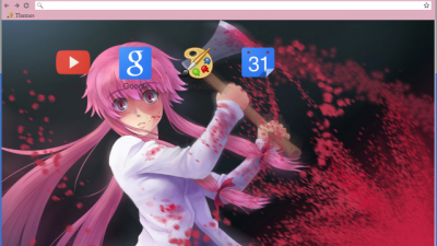 Yuno Gasai with Axe