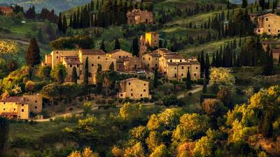 Village on a Hillside