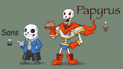 SANS AND PAPYRUS UNDERTALE