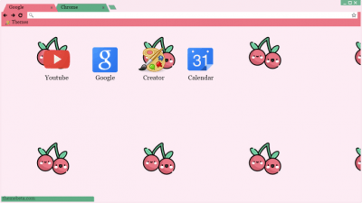 Minimalist Kawaii Cherry Theme