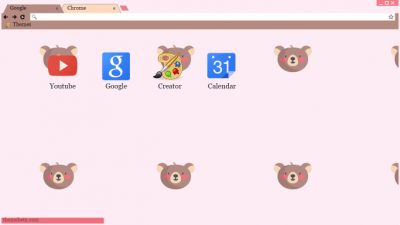 Minimalist Kawaii Bear Theme