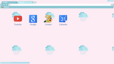 Minimalist Pastel Rain Theme