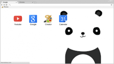 minimalist panda design 