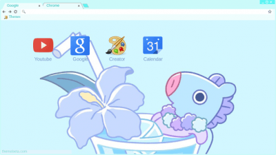 Tropical Mang - BT21 Chrome Theme