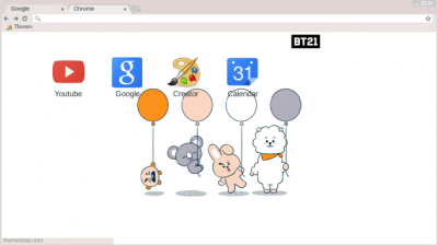 Balloons! - BT21 Chrome Theme