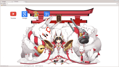 Shrine Maiden with Youkai