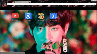 Singularity Flower Aesthetic - BTS Chrome Theme