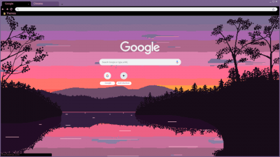 Pixel Art Sunset Landscape