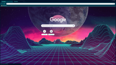 Vaporwave Planets