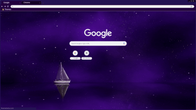 Minimal Purple Sailboat