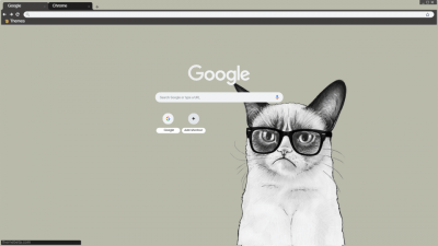 Grumpy Hipster Cat