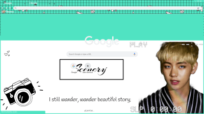 SCENERY TAEHYUNG TEAL THEME