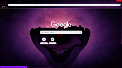 Stephen King IT's Pennywise - Purple IT Chrome Theme