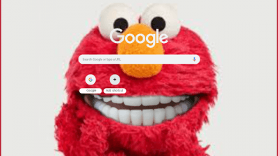 Elmo with teeth