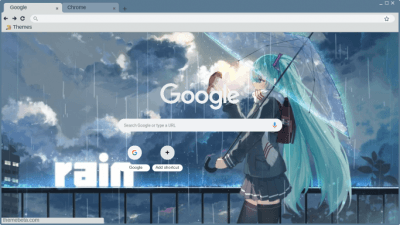 Hatsune Miku rain