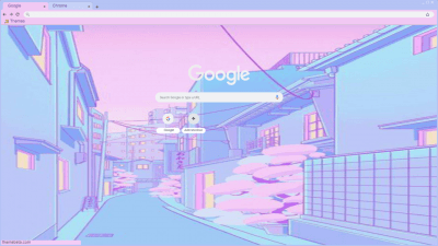 Pastel Neighborhood Alleyway