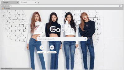 BlackPink White Brick Wall Theme