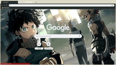 Boku No Hero Academia Browser Theme