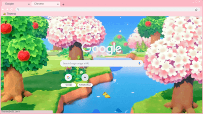 Animal Crossing Pink Theme