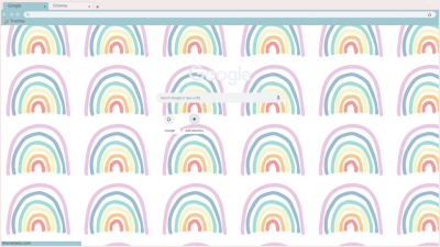 simple pastel little rainbow