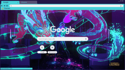 K/DA Chrome theme