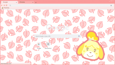 Isabelle Animal Crossing Pink Theme ♡