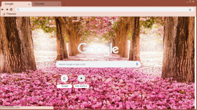 Cherry blossom forest theme