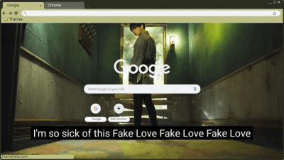 BTS Fake love era  Jungkook , chrome aesthetic