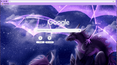 Purple dragon theme