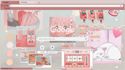 Cute ,Kawaii Anime aesthaetic Chrome theme