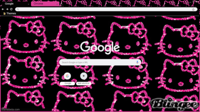 Hello Kitty Pink Glitter