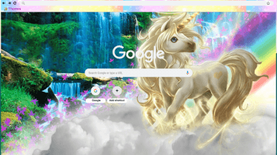 unicorn rainbow theme