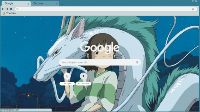 Spirited away aesthaetic chrome theme 