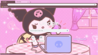 kuromi sanriocore chrome theme