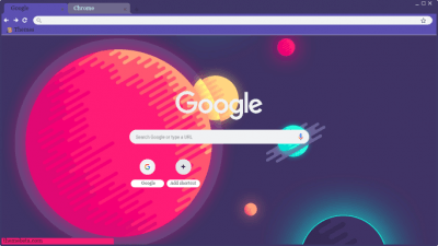 Planet Layer Chrome Theme