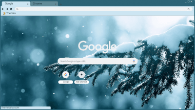 blue winter theme