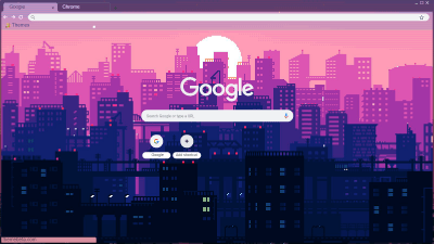 Aesthetic pixel city theme