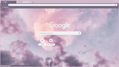 Minimalistic Cute Purple Clouds