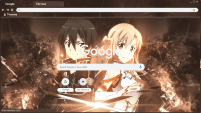 Kirito Asuna Gold Theme 2